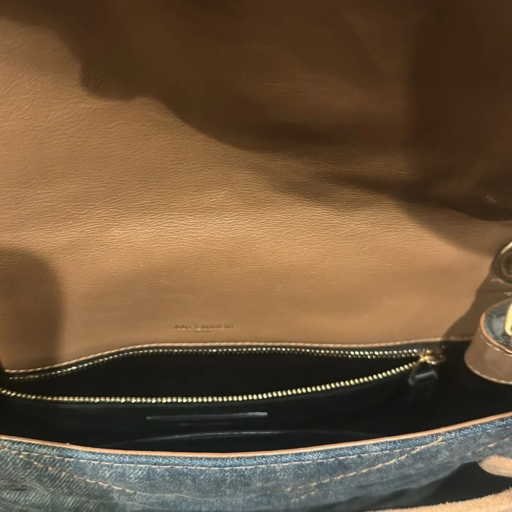Saint Laurent Medium Monogram Matelasse Denim Niki Bag - Picture 14 of 16